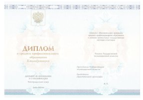 Диплом техникума 2014-2020 в Дзержинске